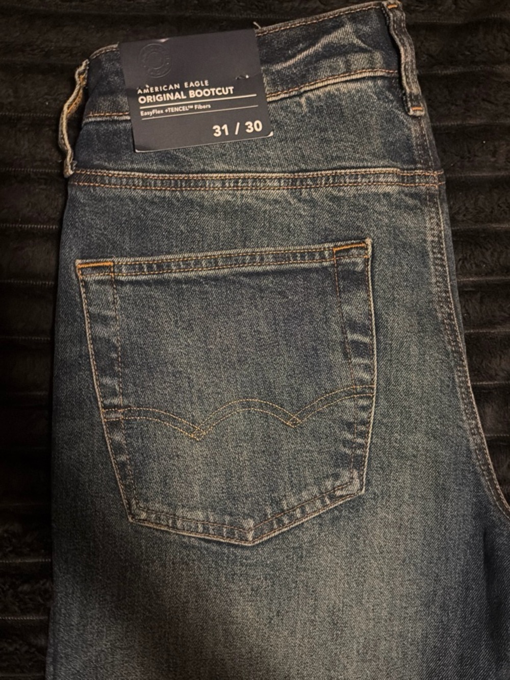 American Eagle Outfitters Men’s Dark Blue Bootcut Jeans